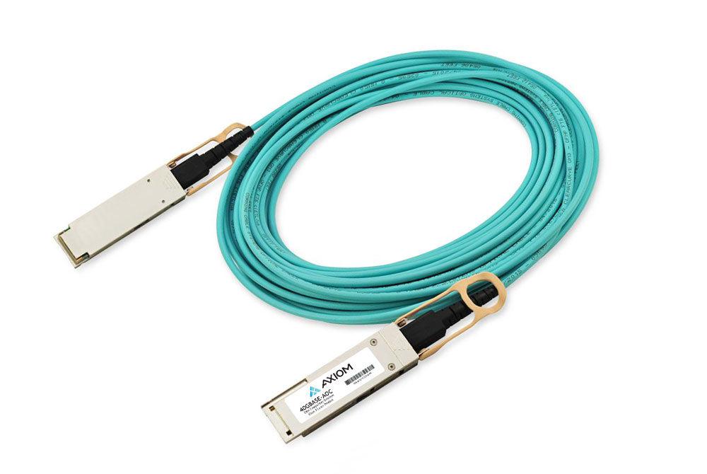 AXIOM, Axiom 470-Abmp-Ax Câble fibre optique 10 M Qsfp+ 4X Sfp+ Turquoise