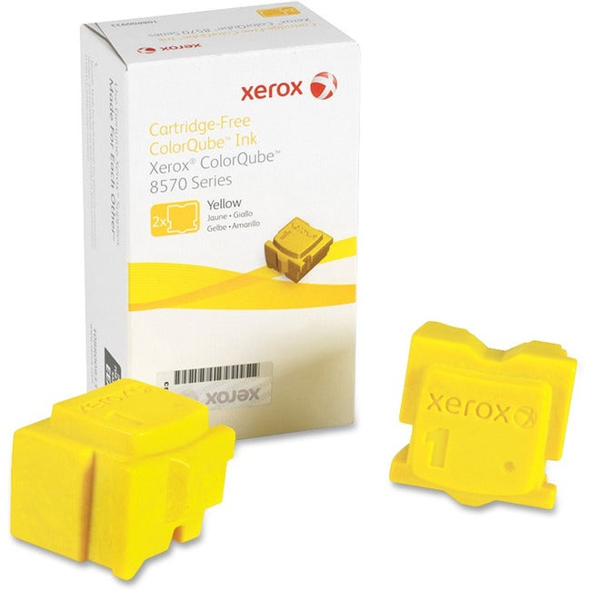 XEROX, Encre jaune Xerox Colorqube, Colorqube 8570 (2 bâtons), Amérique du Nord