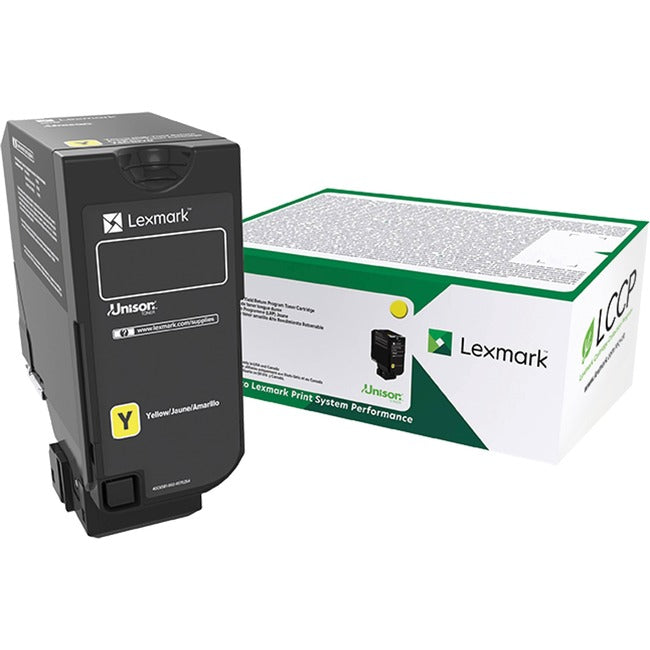 LEXMARK - BPD SUPPLIES, Retour de la cartouche de toner jaune, programme rendement standard