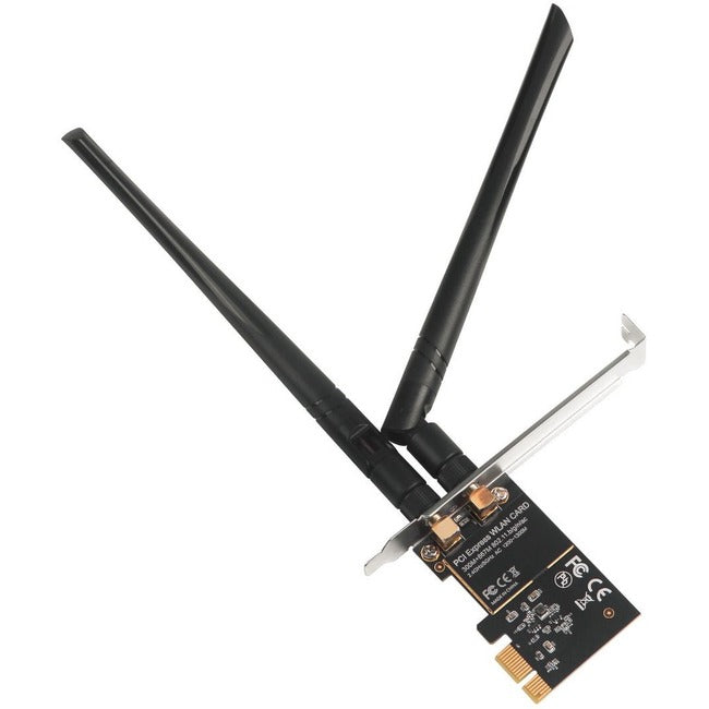 SIIG, INC., Wireless 2T2R Dual Band Wifi Ethernet Pcie Card - Ac1200, Ajoute rapidement 2T2R Dual