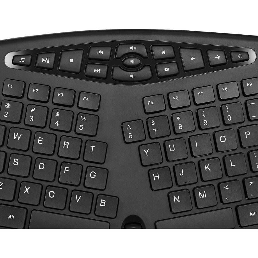 ADESSO, Wl Ergo Keyboard And Mse,17 Int/Mm Hot Keys W/ Scroll Wheel