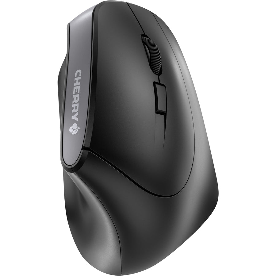 CHERRY DESKTOP, Wrls Ergonomic Mouse 6Btn, Adjustable Dpi Black/Grey