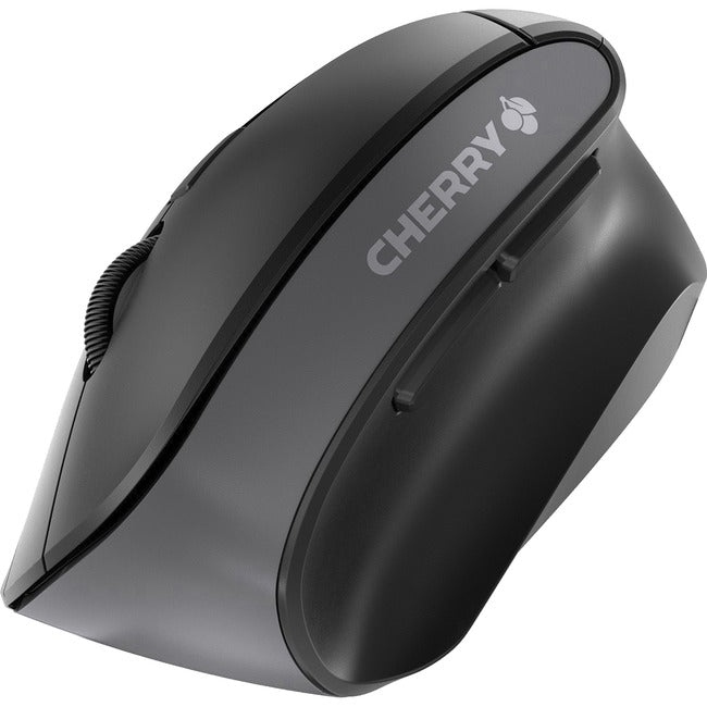 CHERRY DESKTOP, Wrls Ergonomic Mouse 6Btn, Adjustable Dpi Black/Grey