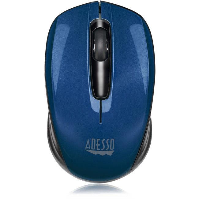 ADESSO, Wrls Optical Wheel Mouse Blue,Capteur optique Nano Receiver