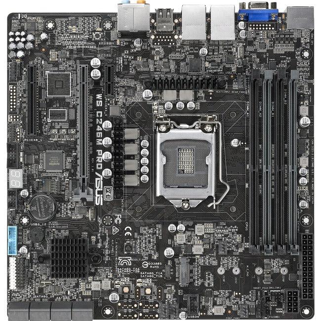 Asus, Ws C246M Pro Workstation Mb,Lga1151 Ecc Ddr4 M.2 C246 Sv Ws