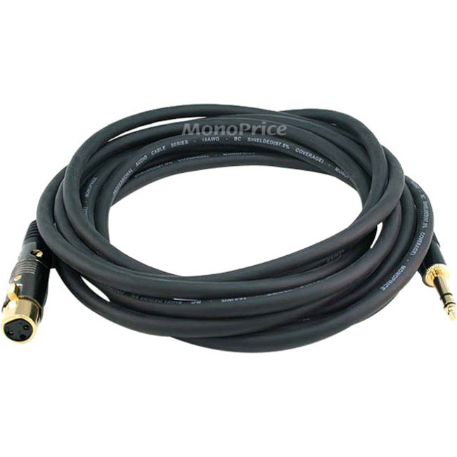 MONOPRICE, INC., Xlr F To 1/4Inch Trs M 16Awg Cable 15Ft