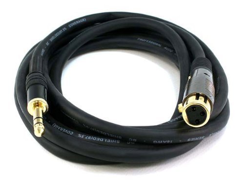 MONOPRICE, INC., Xlr F Vers 1/4Inch Trs M 16Awg Cable10Ft